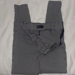 Zara Monochrome Checkered Trousers